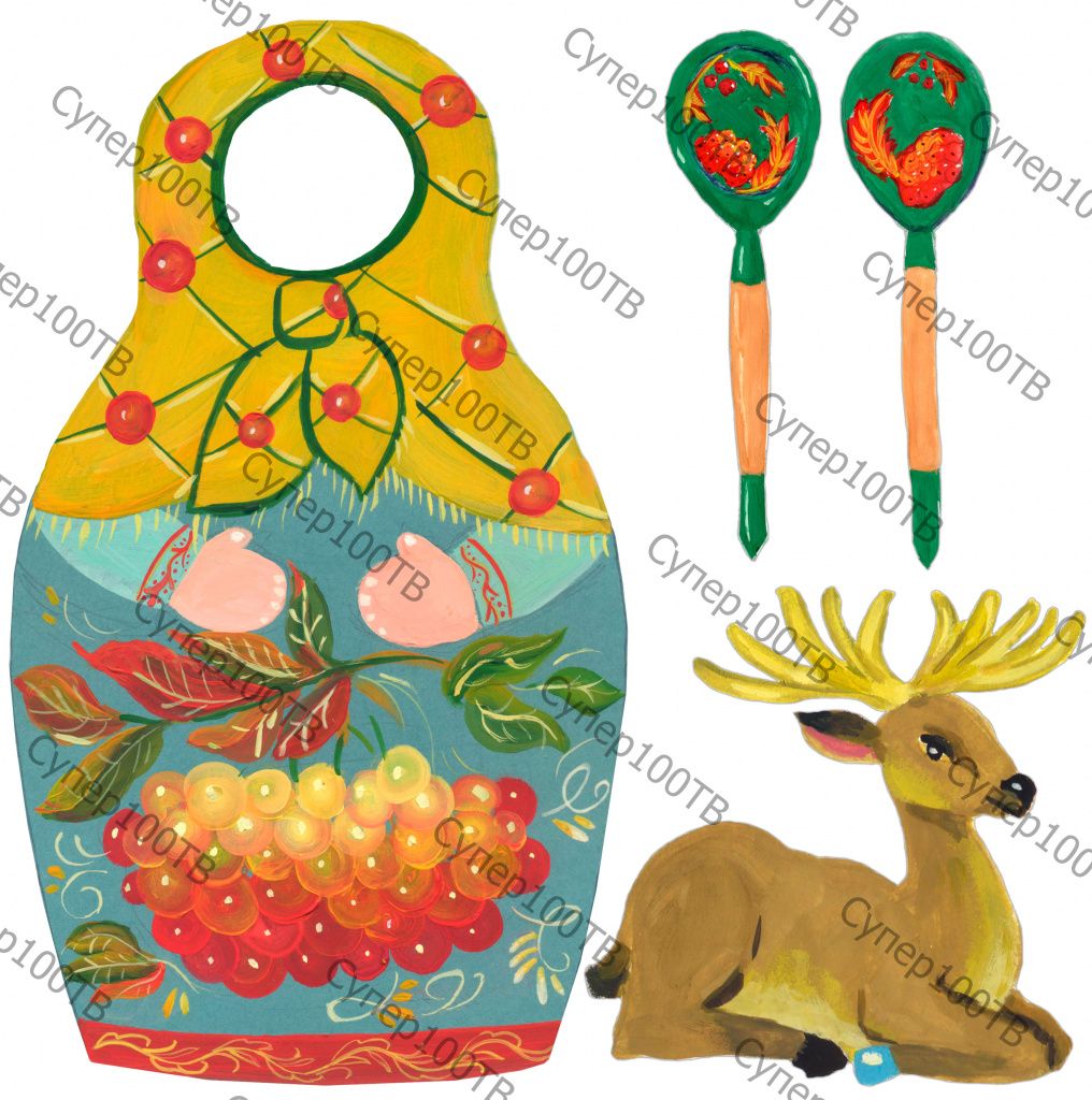 64abd9ac1205f Matreshka Darenka Kosulya Lozhki Super100TV